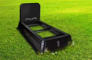 Obudowa grobu z nagrobkiem w kolorze czarnym