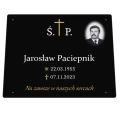 Pomnik plastikowy Harmony CZARNY + duża tablica