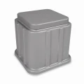 Plastikowa nisza na urnę jednokomorowa SZARA