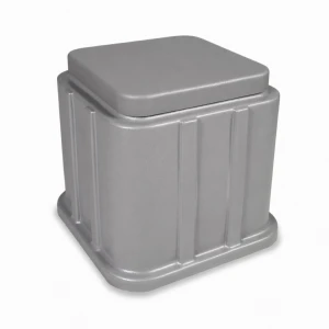 Plastikowa nisza na urnę jednokomorowa SZARA 