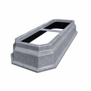 Plastikowa obudowa, obrzeże grobu ROYAL szary granit