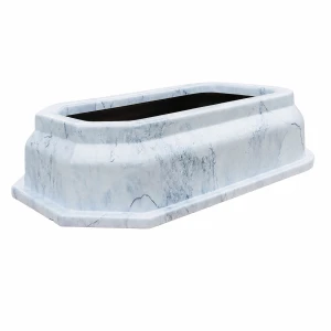 Plastikowa obudowa, obrzeże grobu dziecięcego ROYAL MINI jasny marmur