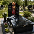 Nagrobek kompozytowy z witrażem - 15 kolorów