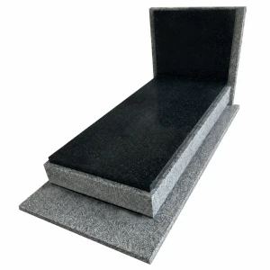 Nagrobek granitowy pojedynczy - 8 - 190cm x 90cm - M1020 j.Strzegom/Cambodia Black