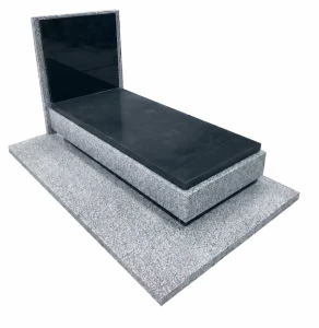 Nagrobek granitowy pojedynczy - 14 - 190cm x 120cm - M1020 j.Strzegom/Cambodia Black