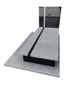 Nagrobek granitowy pojedynczy - 18 - 190cm x 120cm - M1020 j.Strzegom/Cambodia Black