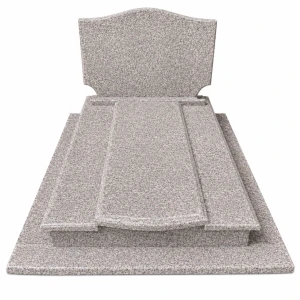 Nagrobek granitowy podwójny - 45 - 190cm x 160cm - Brąz Królewski