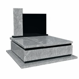 Nagrobek granitowy podwójny - 104 - 200cm x 160cm - Viscount White/Warangal